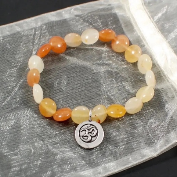 Jade ‘Om’ Bracelet - Picture 2 of 2